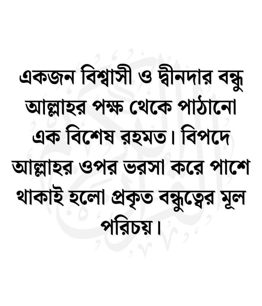 বন্ধু নিয়ে ইসলামিক উক্তি