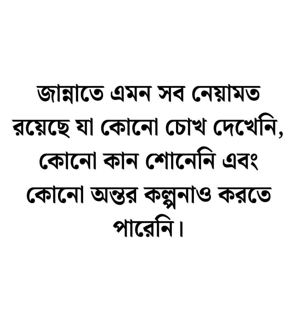 জান্নাত নিয়ে উক্তি