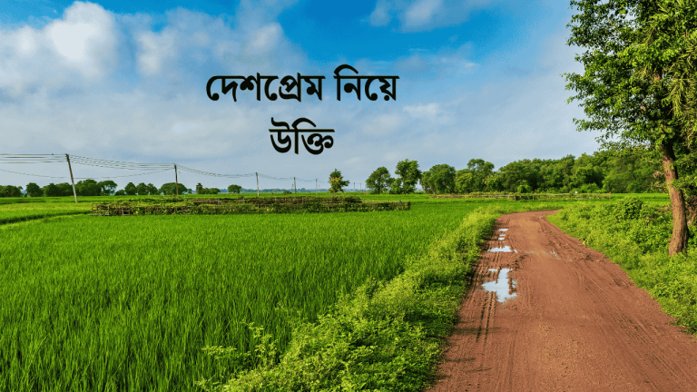 দেশপ্রেম নিয়ে উক্তি