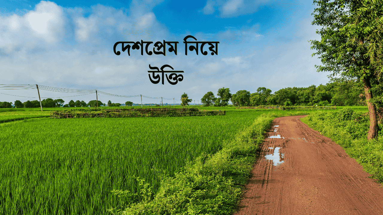 দেশপ্রেম নিয়ে উক্তি