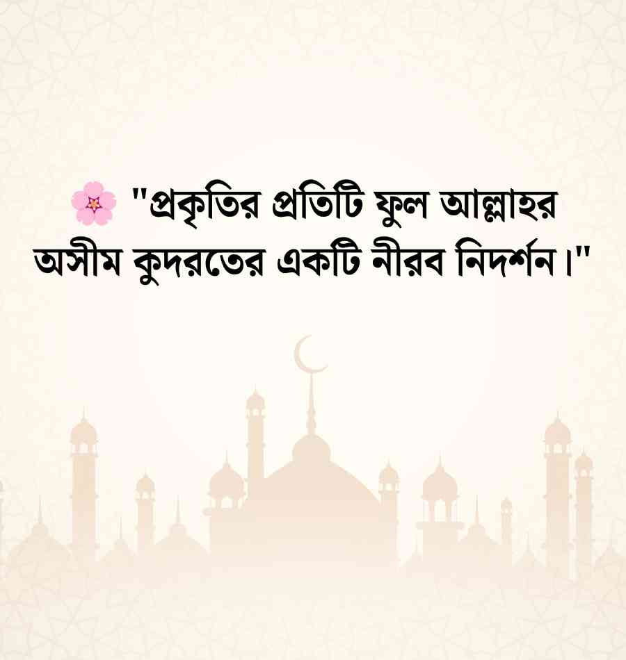 ফুল নিয়ে ইসলামিক ক্যাপশন